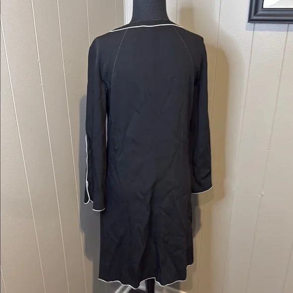 B6 Piazza Sempione Women’s 2/38 Black Long Sleeve Dress - Picture 5 of 7